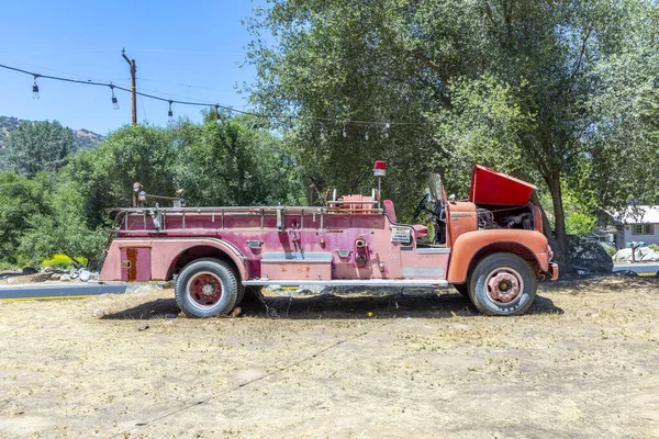Three Rivers Usa May 2022 Old Vintage Dirty Fire Engine — Fotografia de Stock