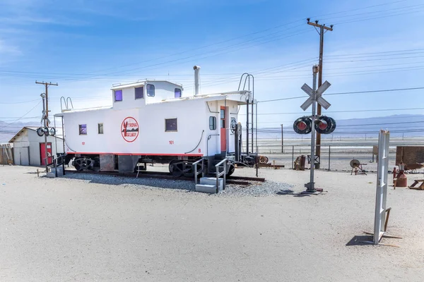 Trona Usa May 2022 Old Historic Trona Railway Wagon Small — Zdjęcie stockowe