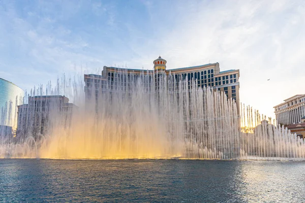 Las Vegas Nevada Usa June 2022 Fountains Bellagio Night Feature — Stock Photo, Image