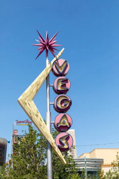 Las Vegas Usa May 2022 Old Neon Sign Fremont East — Stock Photo, Image