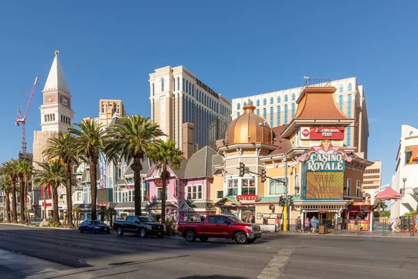 Las Vegas Usa May 2022 View Hotels Casinos Strip Daytime — Zdjęcie stockowe