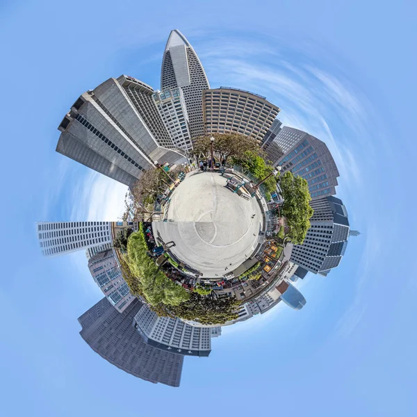 San Francisco Usa May 2022 Panoramic Perspective Skyscraper Downtown Financial — 스톡 사진