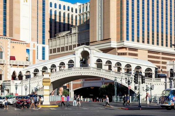 Las Vegas Usa May 2022 View Rialto Bridge Hotel Venetian — Stock Photo, Image