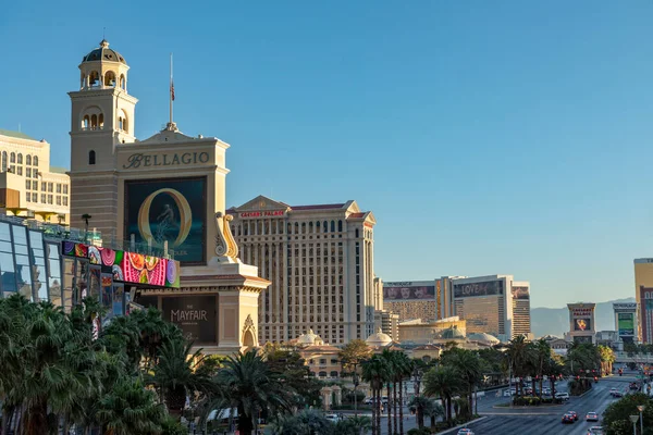 Las Vegas Usa May 2022 View Bellagio Hotel Caesars Palace — Stockfoto