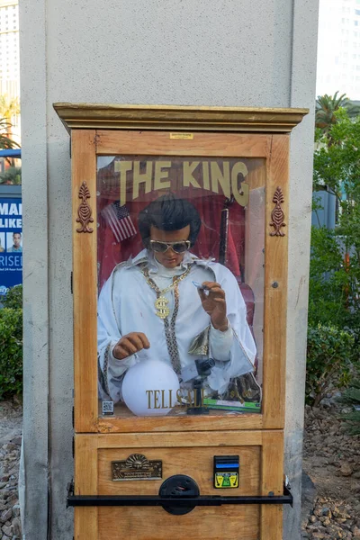 Las Vegas Usa May 2022 Fortune Teller Box Elvis Magician — Fotografia de Stock