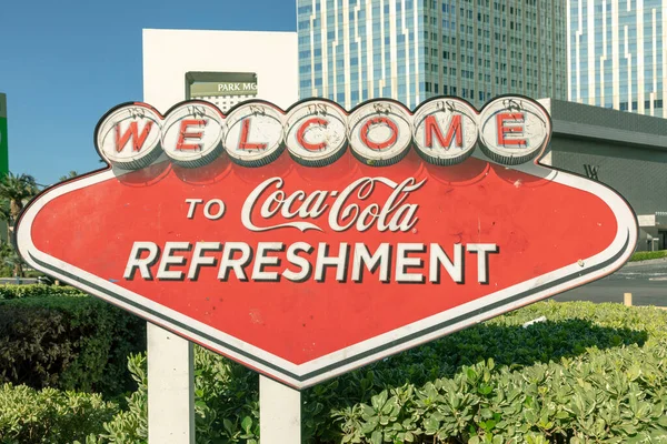 Las Vegas Usa May 2022 Las Vegas Welcome Sign Advertising —  Fotos de Stock