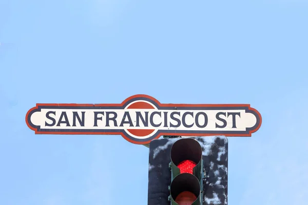 Street Name San Francisco Flagstaff Usa — Zdjęcie stockowe