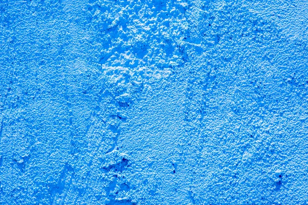 Detailled Pattern Rough Plastered Blue Wall — Foto Stock