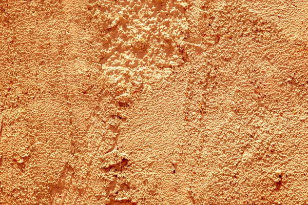 Detailled Pattern Rough Plastered Orange Wall — Stock Photo, Image