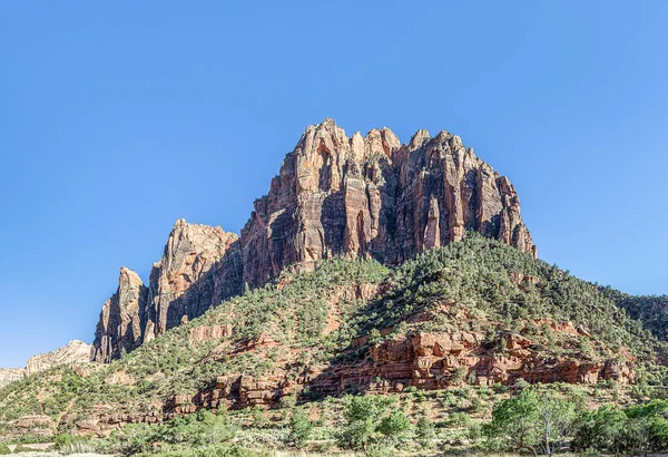 Malebná Horská Krajina Národním Parku Zion Utah Usa — Stock fotografie