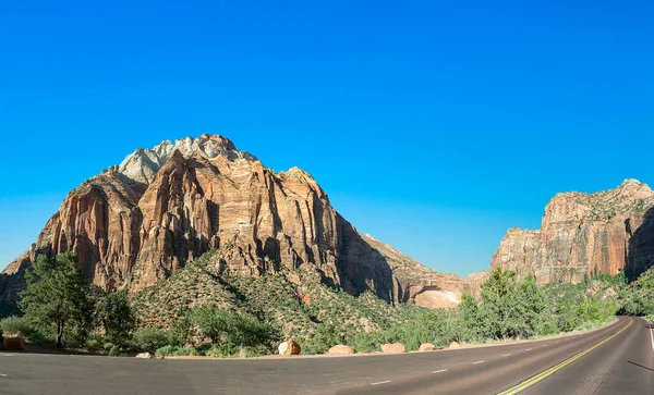 Schilderachtige Berglandschap Zion Nationaal Park Utah Verenigde Staten — Stockfoto