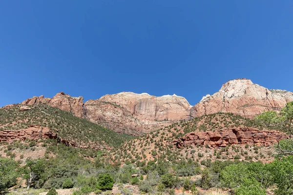 View Mountains Zion National Park Usa — Stock fotografie