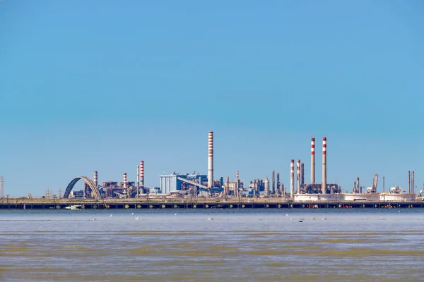 Oil Refinery Bay Venice Italy —  Fotos de Stock