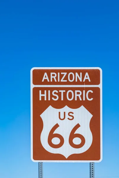 Arizona Route Sign Blue Sky —  Fotos de Stock