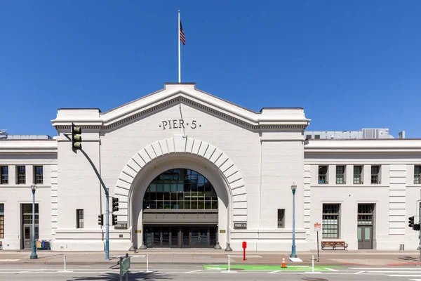 Facade Pier Downtown San Francisco Harbor Usa — Zdjęcie stockowe