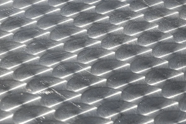 Pattern Brushed Silver Plate Sun Reflection Gives Harmonic Background — Stockfoto