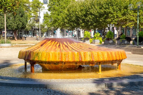 Hot Springs Kochbrunnen Cooking Fountain Spa Town Wiesbaden Germany — Stock Photo, Image