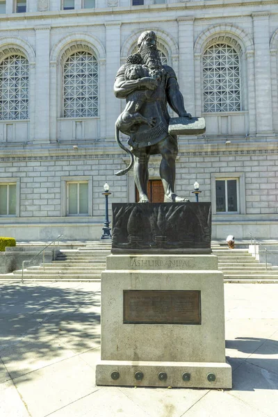 美国旧金山 2022年5月19日 美国加利福尼亚州旧金山亚述国王亚述的雕像 — 图库照片