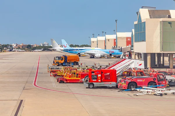 Pista Vuota Dell Aeroporto Palma Maiorca Spagna — Foto Stock