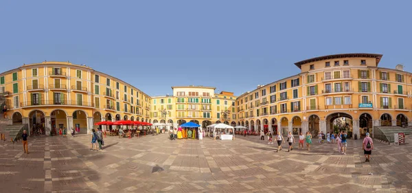 Palma Spain June 2022 Facade Old Buildings Central Historic Market — 스톡 사진