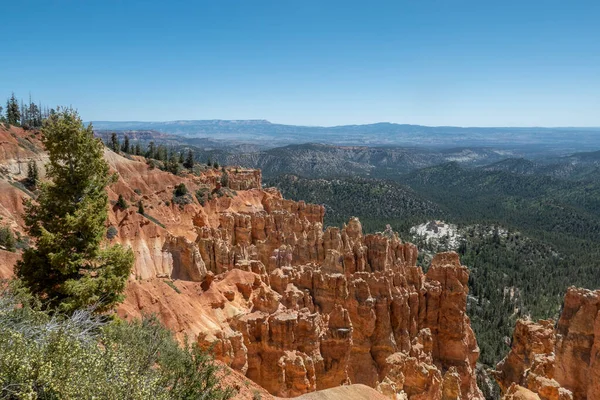Scenic View Bryce Canyon Rocks Midday Sun — Stock Photo, Image