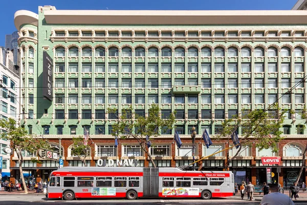 San Francisco Usa June 2022 Modern Vintage Designed Electric Bus — Stock Photo, Image