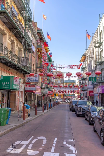 San Francisco Abd Haziran 2022 Çin Mahallesi Kaliforniya Caddesi Ndeki — Stok fotoğraf