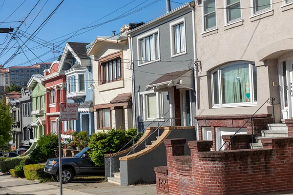 San Francisco Usa Juni 2022 Äldre Hus Segerstil Och Trä — Stockfoto