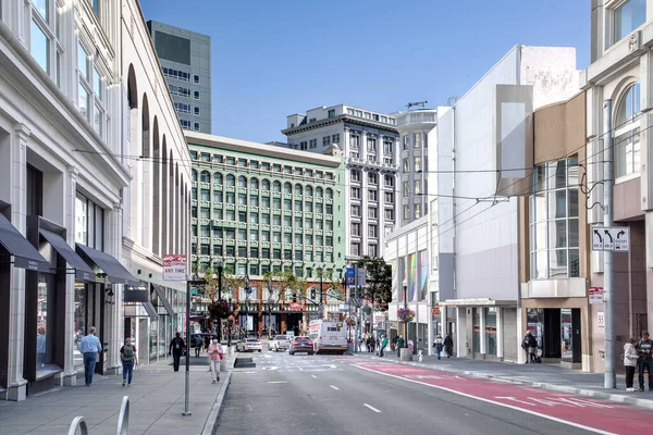 San Francisco Usa Juni 2022 Mensen Markt Straat Het Centrum — Stockfoto