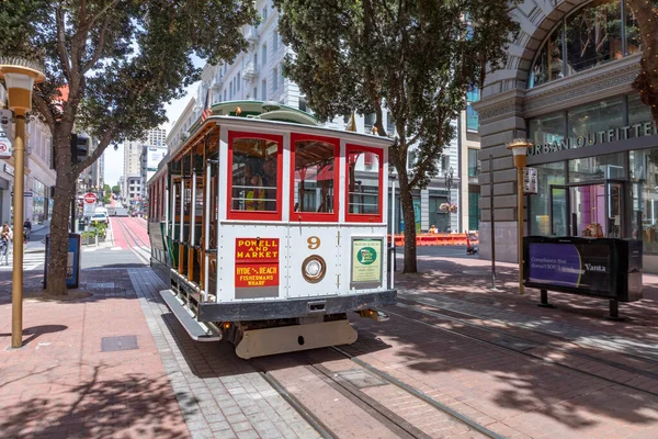 San Francisco Usa June 2022 Historic Cable Car Powell Hyde — Stock Photo, Image