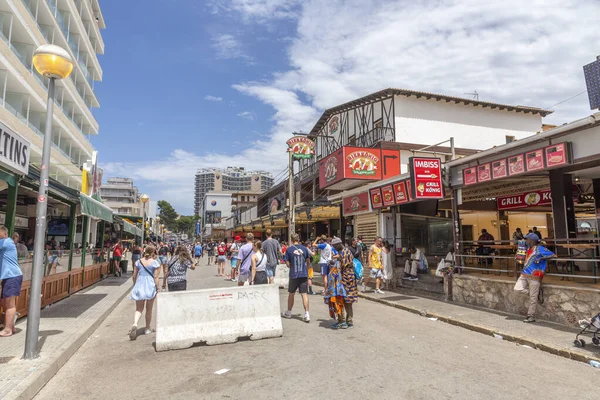 Palma Mallorca Spain June 2022 People Have Party Schinkenstrasse Engl — 图库照片