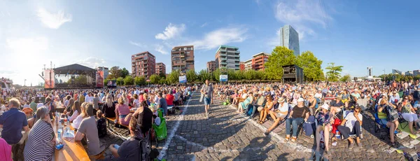 Frankfurt Alemania Agosto 2022 Gente Disfruta Del Festival Aire Libre —  Fotos de Stock