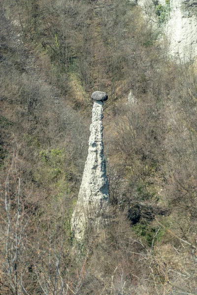 Formazioni Rocciose Conosciute Anche Come Camini Delle Fate Piramidi Terra — Foto Stock