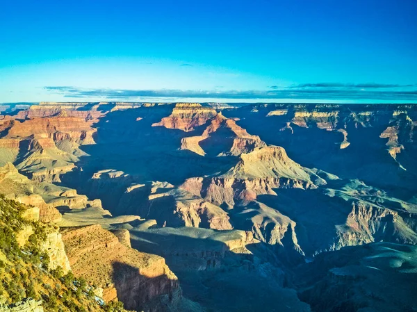 Vue Sur Grand Canyon Coucher Soleil — Photo