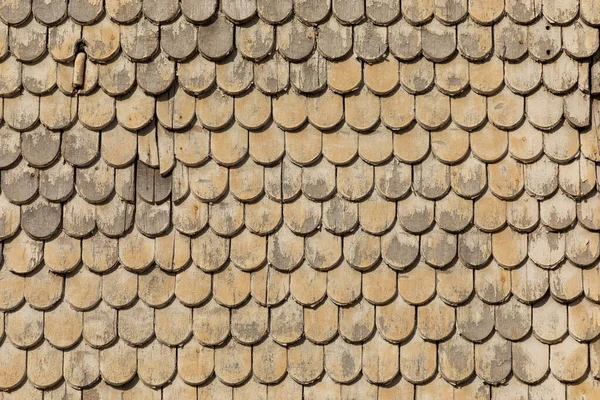 Pattern Wooden Roof Shingles Harmonic Structure — Stock Photo, Image