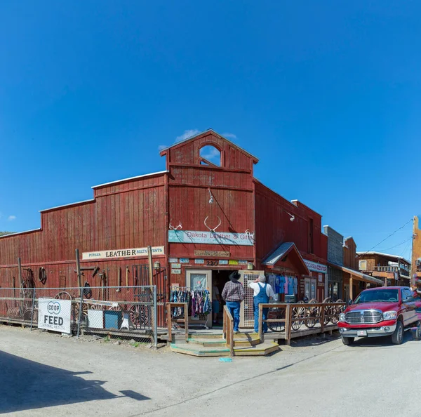 Oatman Ghost Town Usa March 2019 Panoramic View Famous Living — Stock Photo, Image