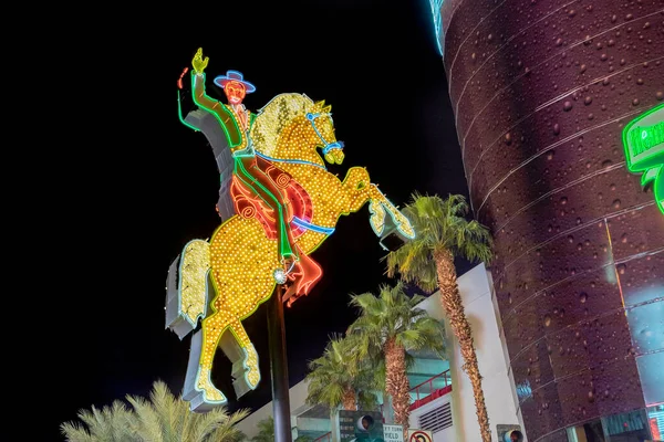 Las Vegas Usa Marzo 2019 Vista Notte Vic Cowboy Nella — Foto Stock