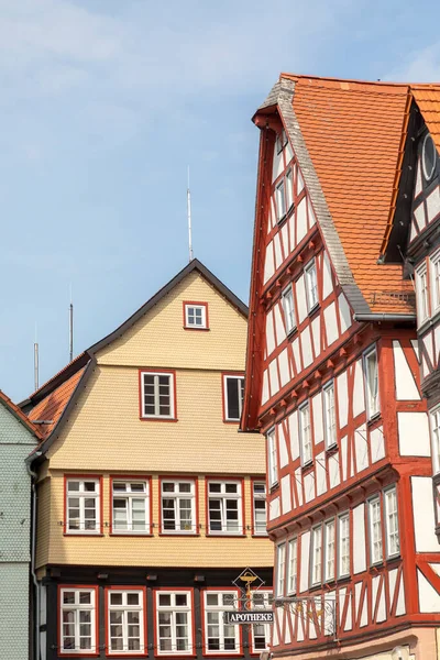 Германия Июня 2021 Года Знаменитая Ратуша Полуразрушенные Исторические Дома Центральной — стоковое фото