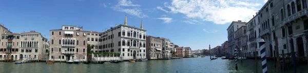 Veneza Itália Julho 2021 Vista Grande Canal Para Antigos Palácios — Fotografia de Stock