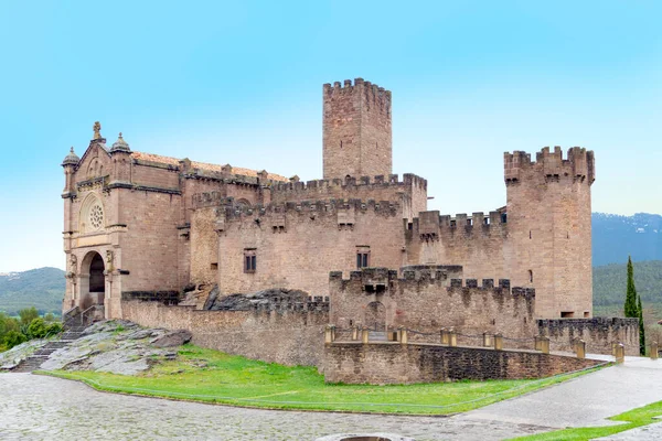 Castelo Xavier Está Localizado Uma Colina Navarra Espanha — Fotografia de Stock