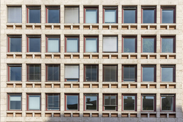 Pattern of generic facade of an office house