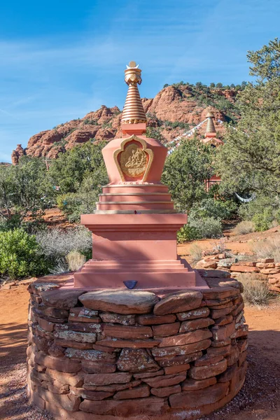 Buddyjska Stupa Amitabha Parku Pokoju Sedonie Usa — Zdjęcie stockowe