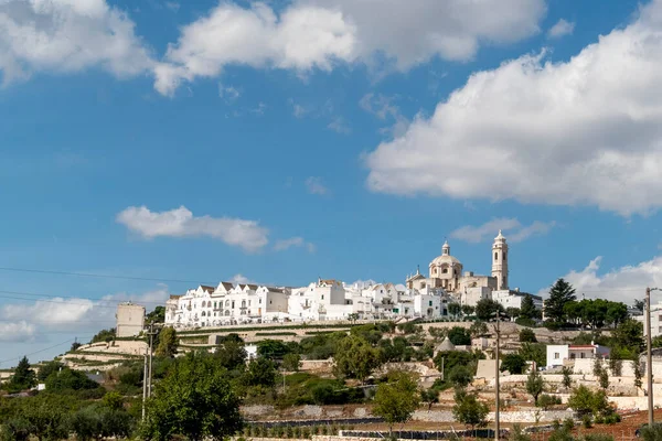 Locorotondo Nun Ufuk Çizgisi Puglia Talya Bari Eyaletinin Muhteşem Beyaz — Stok fotoğraf