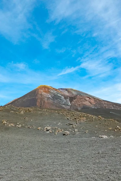 Widok Kolei Linowej Funivia Del Etna Wulkanu Etna Sycylia Włochy — Zdjęcie stockowe