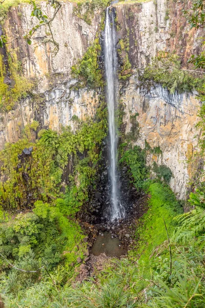 Avencal Waterfall Vertical Rock Wall Urubici Southern Brazil — Stock Photo, Image