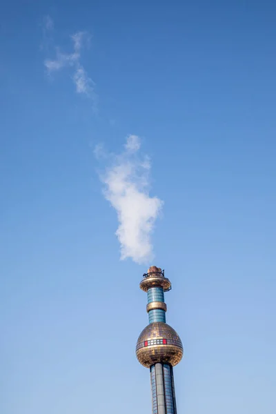 Viena Austria Febrero 2019 Planta Incineración Residuos Spittelau Ciudad Viena — Foto de Stock