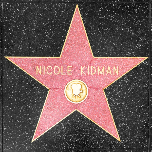 美国洛杉矶 2019年3月5日 基德曼在好莱坞名人步行街的特写 — 图库照片
