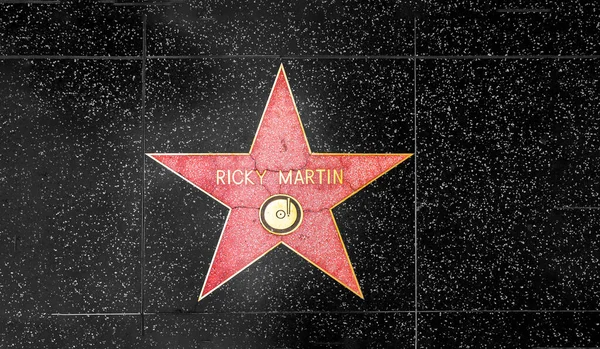 Los Angeles Abd Mart 2019 Ricky Martin Için Hollywood Şöhret — Stok fotoğraf