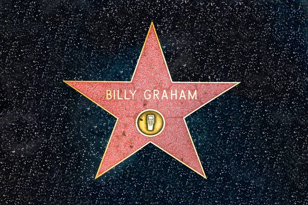 Los Angeles Usa 2019 Március Star Közelkép Billy Graham Hollywoodi — Stock Fotó