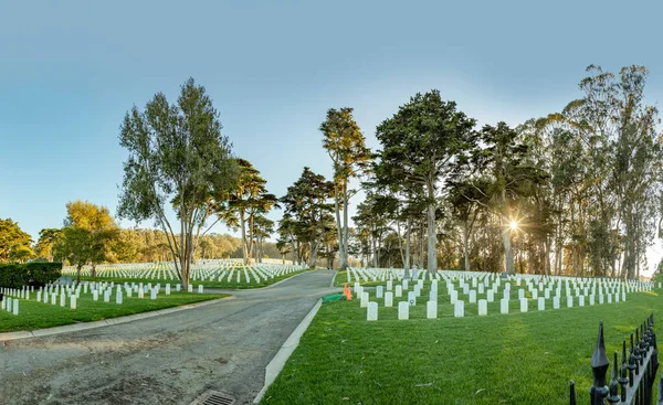 サンフランシスコ 2019年3月13日 カリフォルニア州プレシディオ公園のサンフランシスコ国立墓地 — ストック写真
